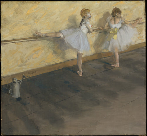 Edgar Degas — Dancers Practicing at the Barre