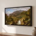 Frederic Edwin Church — Heart of the Andes — framed canvas print, shown on a wall