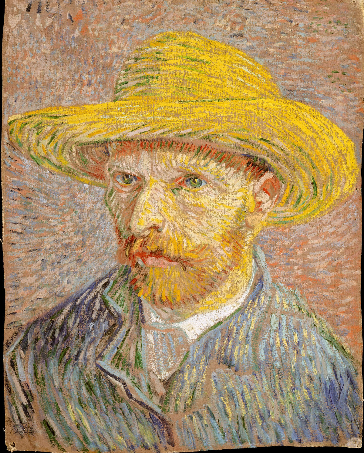 Vincent van Gogh — Self-Portrait with a Straw Hat